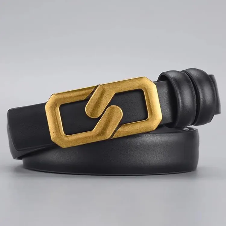 Yamaichi Maru Cow Split Leather Leather Belts Women's 2.5 Cm-1