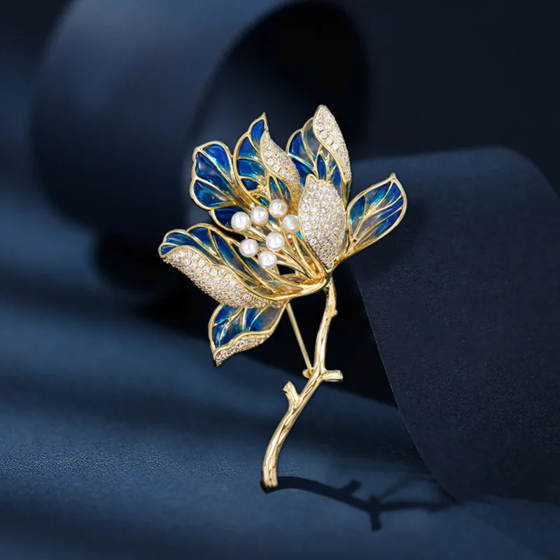 Yamaichi Maru High Quality Eco Friendly Copper Electroplated Brooches Women's-3