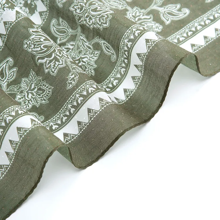 Yamaichi Maru 9 Meter Filigree Cotton Yarn Silk Scarves Women's-4