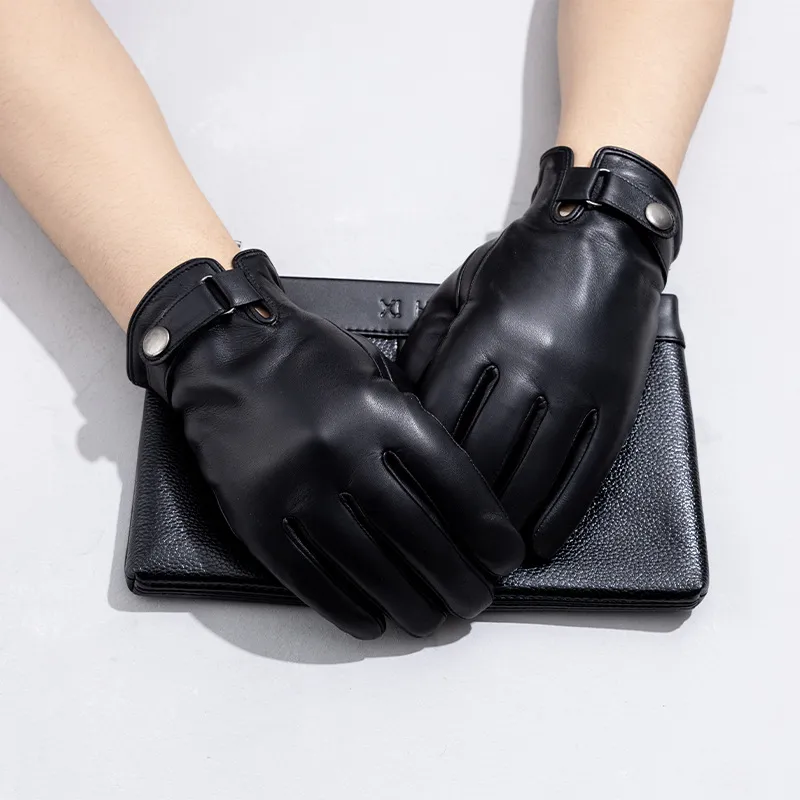 Yamaichi Maru Sheepskin Warm Gloves Men's-2