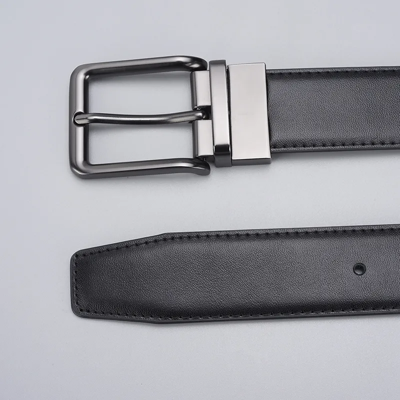 Yamaichi Maru Cow Split Leather Leather Belts Men's 3.4 Cm-2