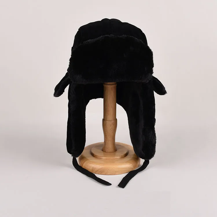 Yamaichi Maru Flocked Cloth Trapper Hats Unisex-2