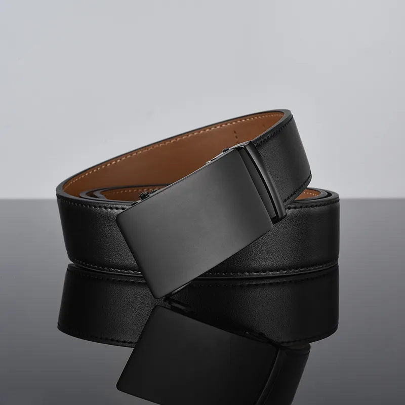 Yamaichi Maru Double-Layered Coated Cow Leather Leather Belts Men's 3.5 Cm-2