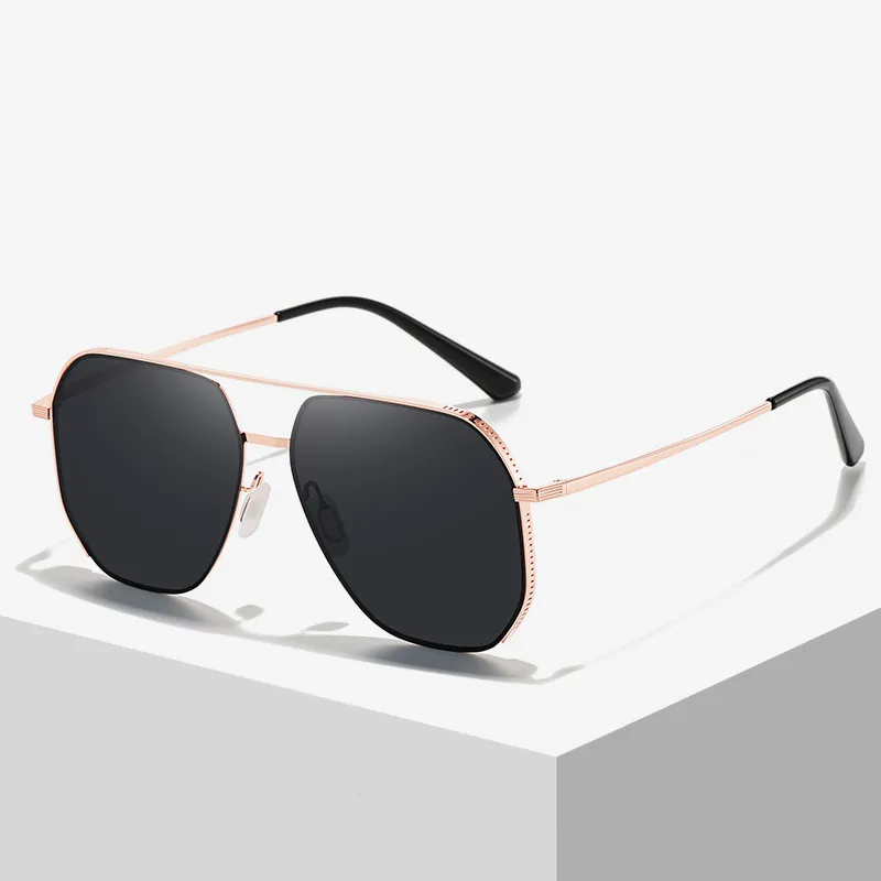 Yamaichi Maru Stainless Steel Irregular Shape Sunglasses Unisex-4