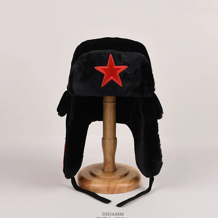 Yamaichi Maru Flocked Cloth Trapper Hats Unisex-1