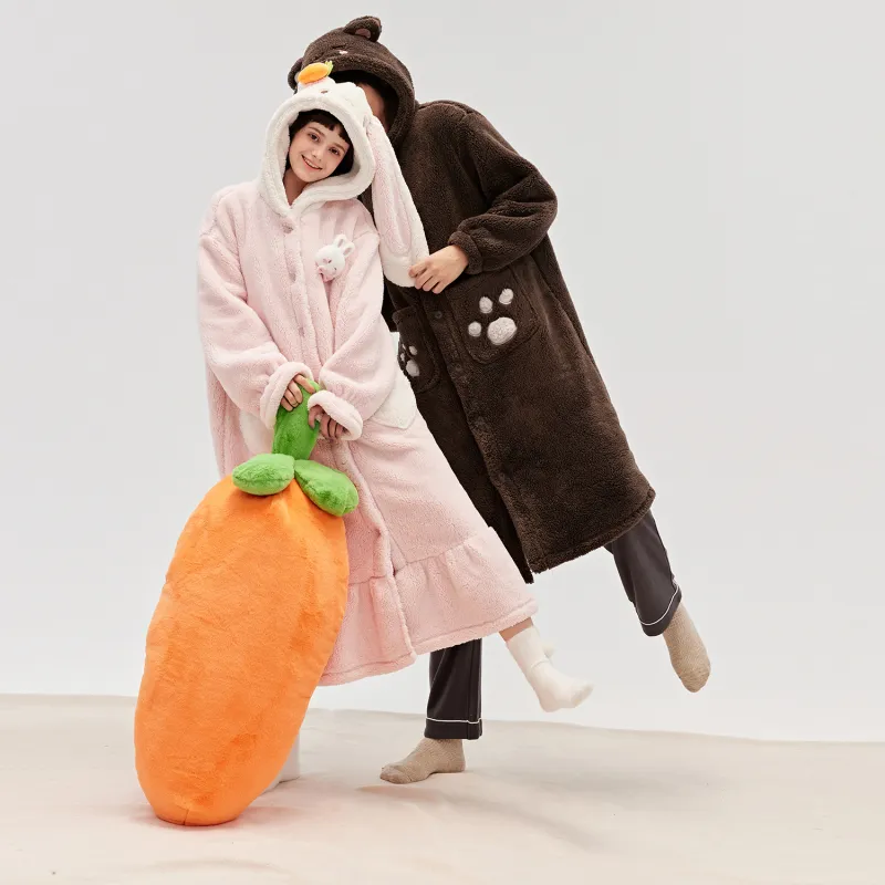 ONE MORE＊ Unisex Bath Robes-2