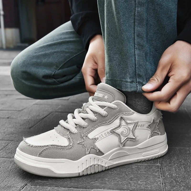 1xact Cover Anti-Slip Wear-Resistant Low-Top Skateboard Shoes Unisex-26