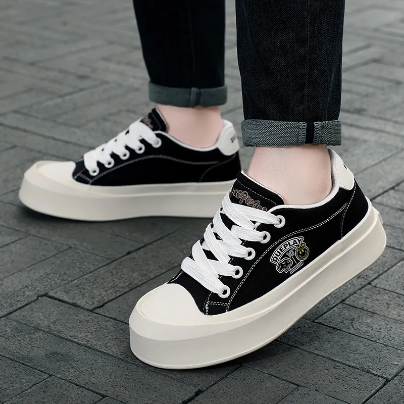 1xact Cover Skateboard Shoes Unisex Low Top White-3