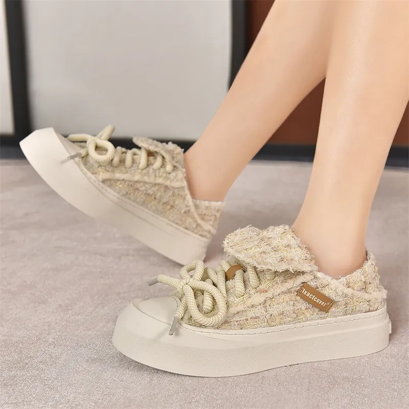 1xact Cover Skateboard Shoes Women's Low Top Youthful Pink/Cute Yellow/Light Beige-26