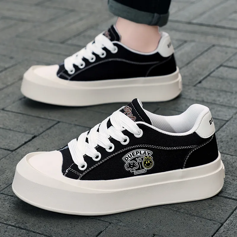 1xact Cover Skateboard Shoes Unisex Low Top White-2