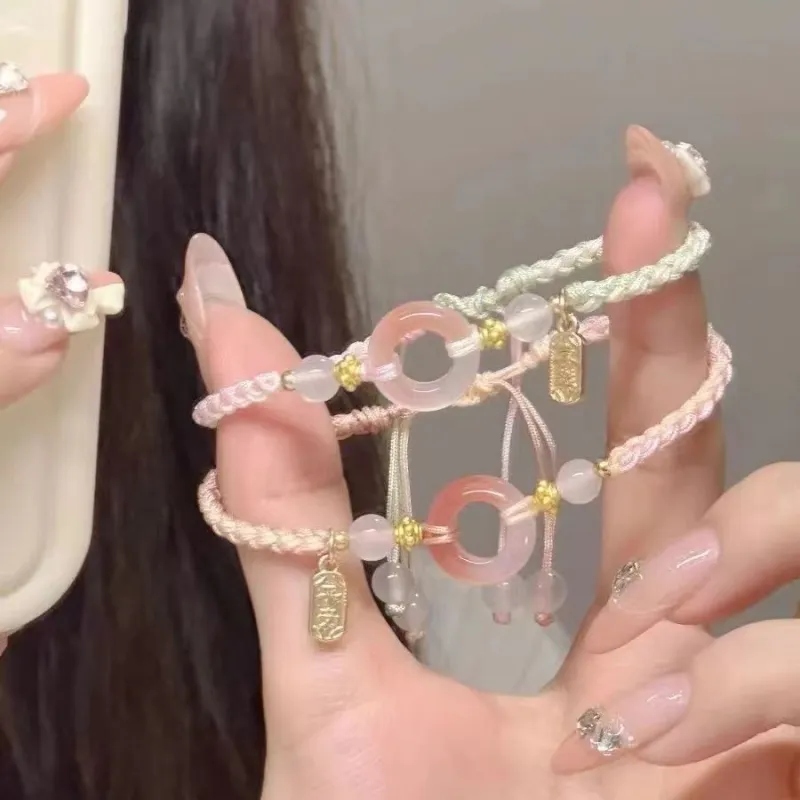 Love Colored Glaze Bracelets Women's-2