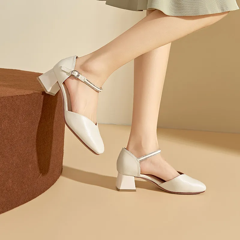 DUSTO Block Heel High Heels Women's-6