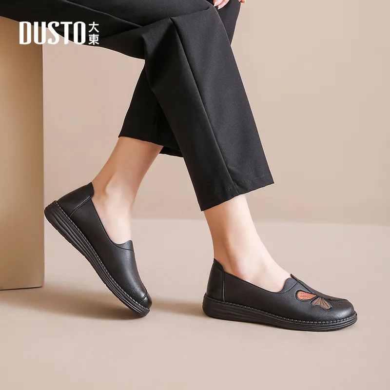 DUSTO Loafers Women's Black/Brown-3
