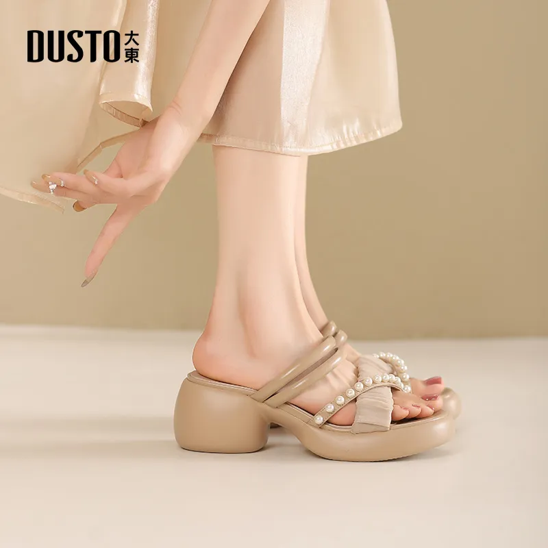 DUSTO Slip Resistant Abrasion Resistant Slide Slippers Women's-8