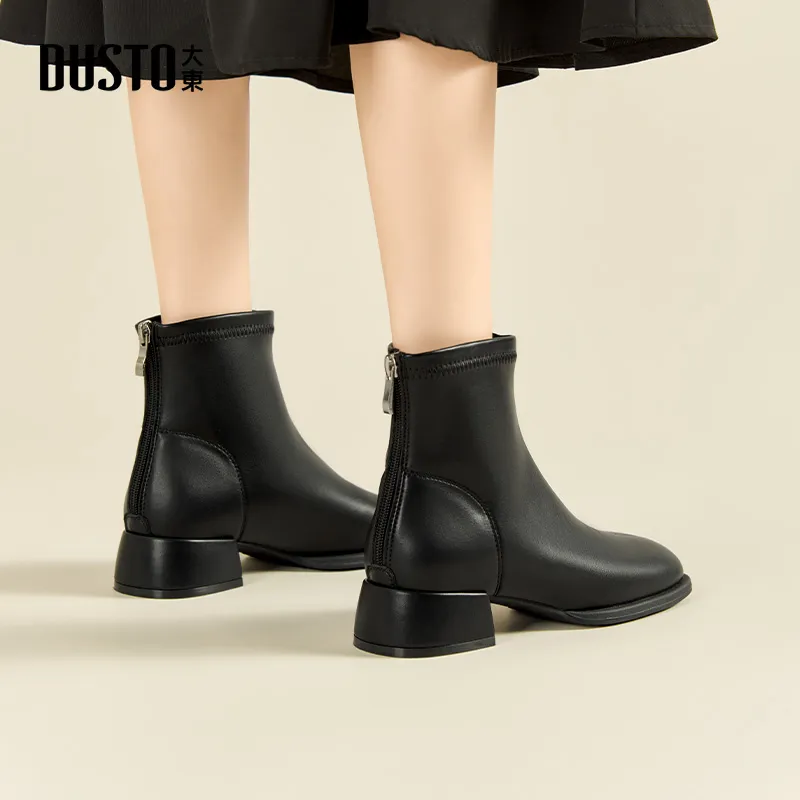 DUSTO Ankle Boots Women's Black/Coffee-2