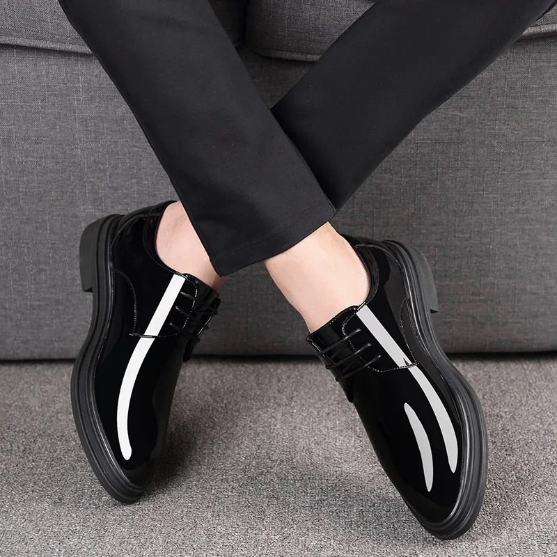 Batotem Dress Shoes Men Low Top Black-2