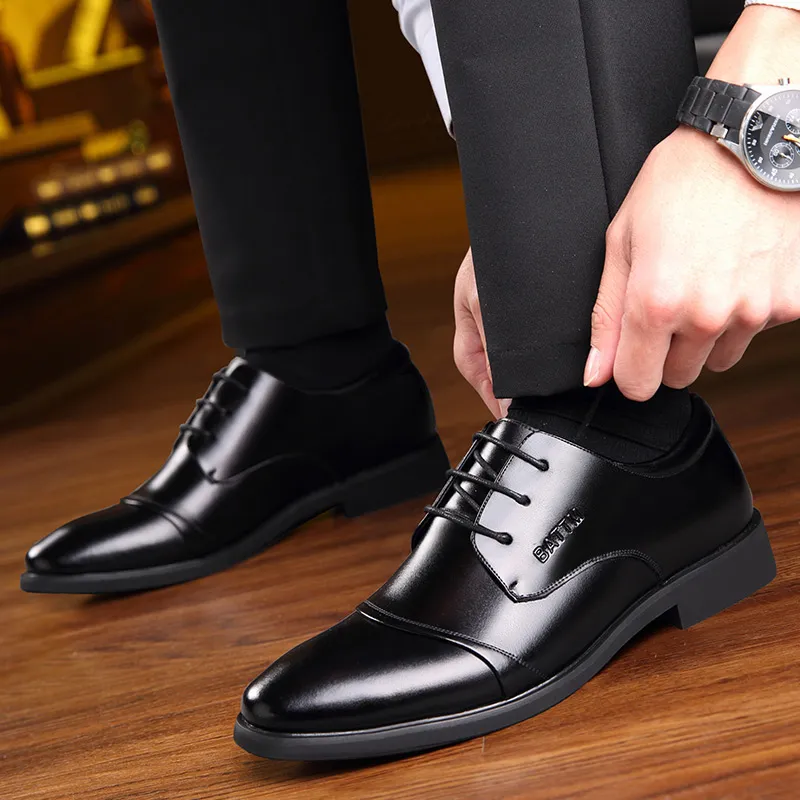 Batotem Dress Shoes Men Low Top Black, Brown-5