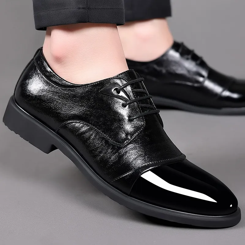 Batotem Dress Shoes Men Low Top Black-3