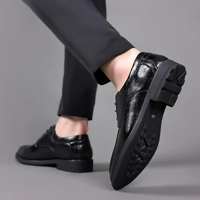 Batotem Dress Shoes Men Low Top Black-3