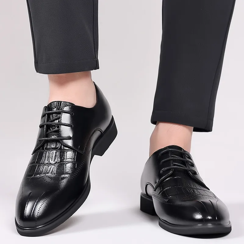 Batotem Dress Shoes Men Low Top Black-3