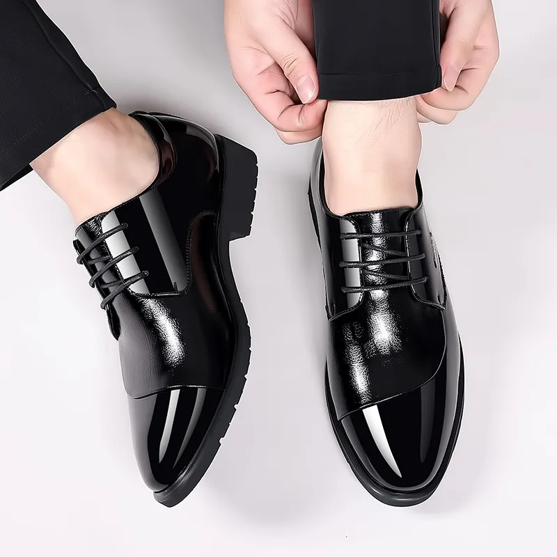 Batotem Dress Shoes Men Low Top Black-3