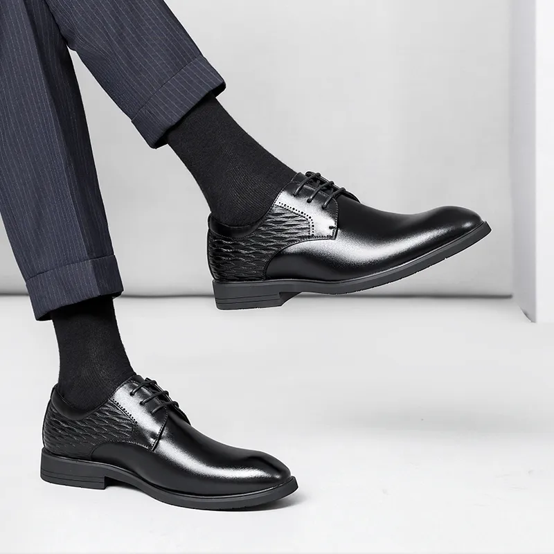 Batotem Dress Shoes Men Low Top Black/Brown-1