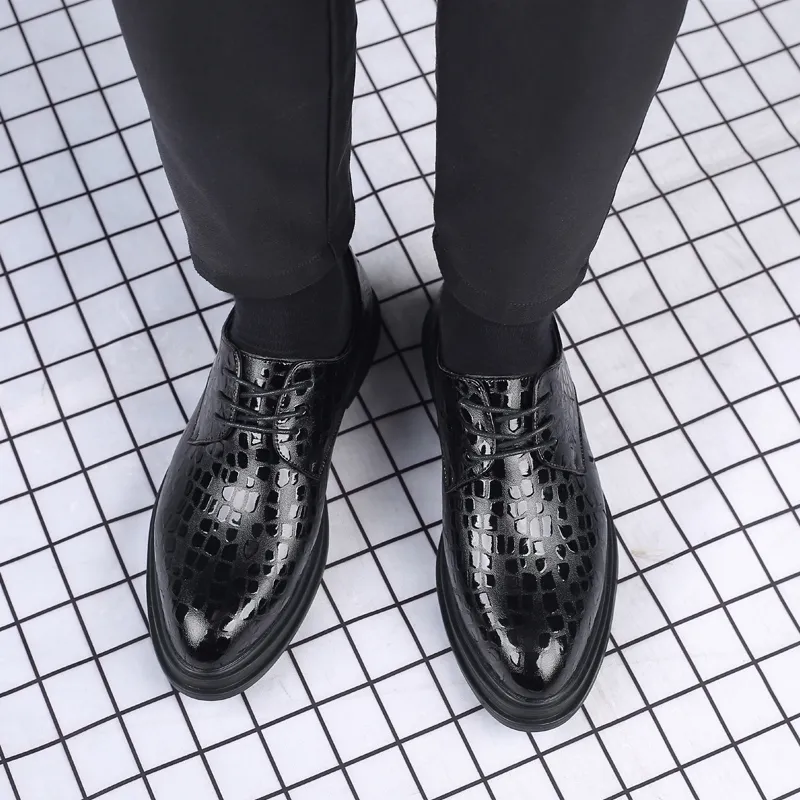Batotem Dress Shoes Men Low Top Black-3