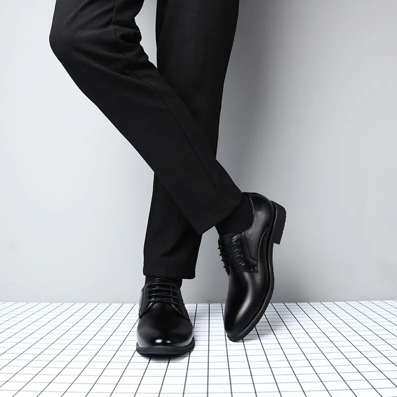 Batotem Dress Shoes Men Low Top Black/Brown-1