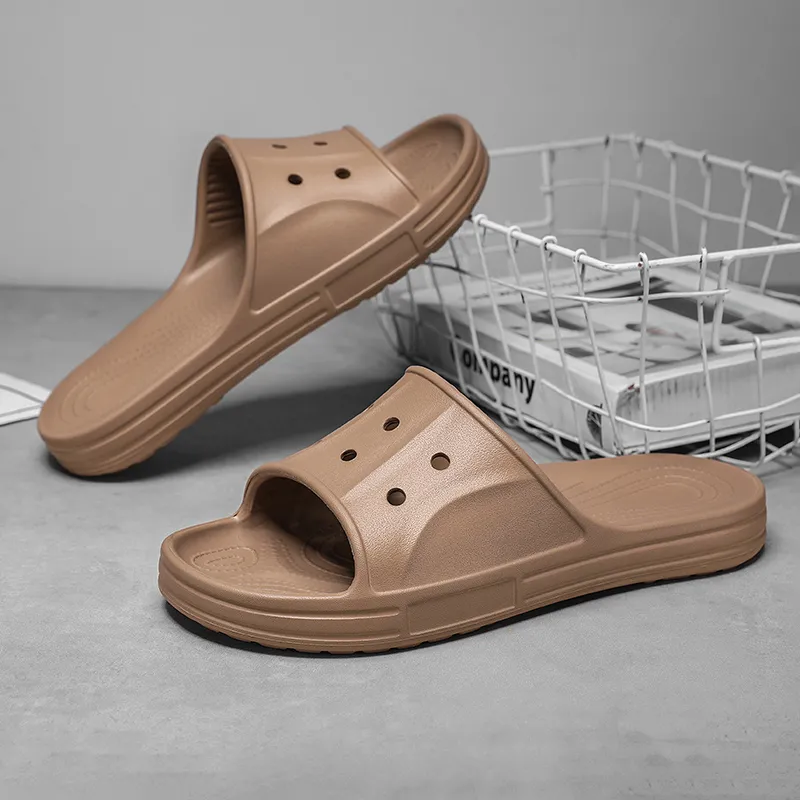 Le Drag Home Slippers Black/White/Khaki/Brown-28