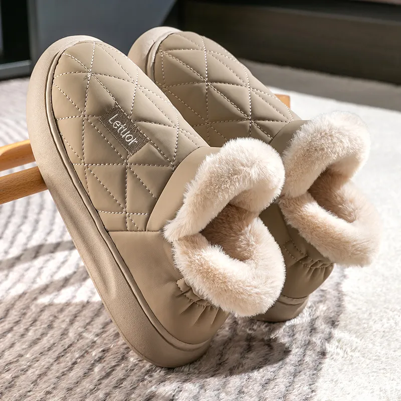 Le Drag Home Slippers Light Gray/Light Coffee/Camel/Apricot/Brown-3