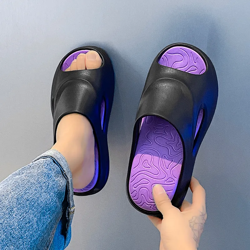 Le Drag Sandal Slippers White Black/Pure Black/Black Purple/Beige Orange-18