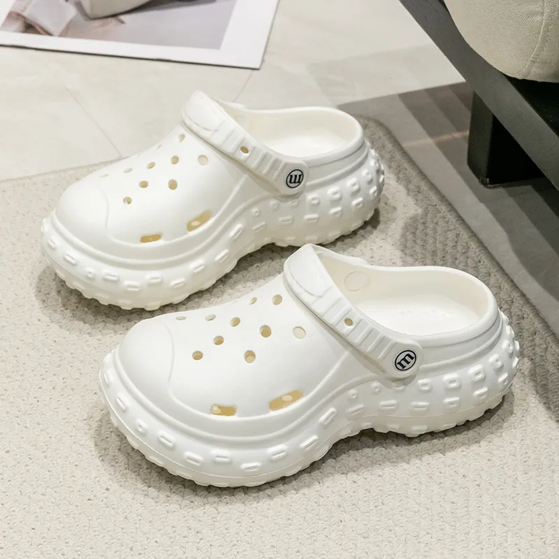 Le Drag Slippers Khaki/Black/White-17