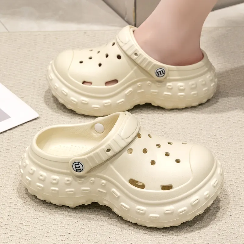 Le Drag Slippers Khaki/Black/White-7