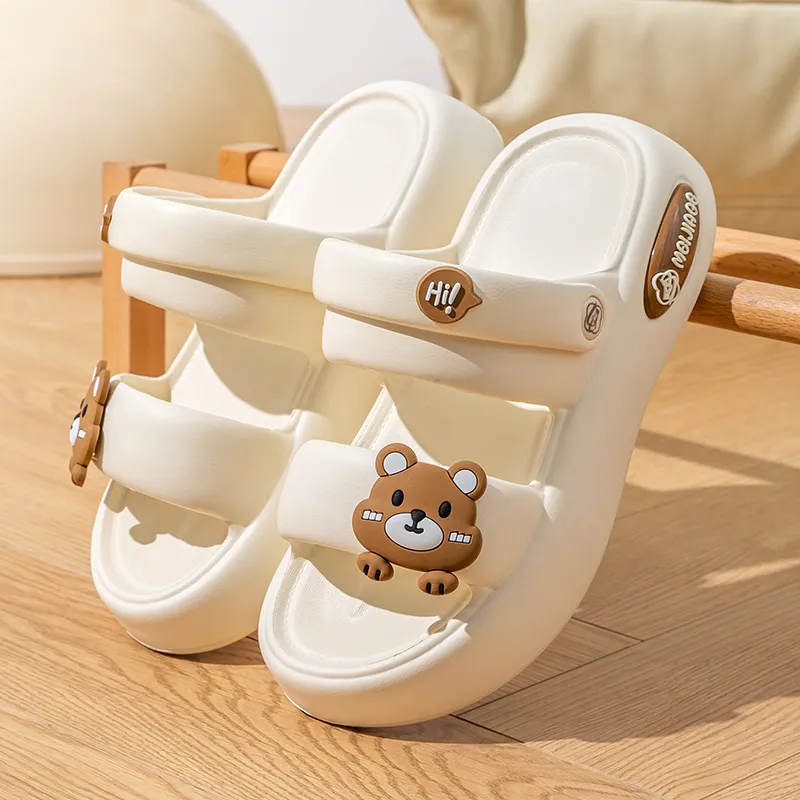 Le Drag Slippers Beige/Sand/White-2