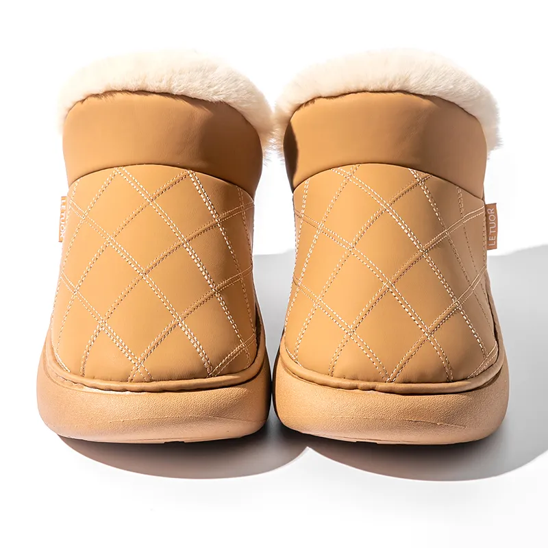 Le Drag Cotton Slippers Light Gray/Light Coffee/Camel/Apricot/Brown-12