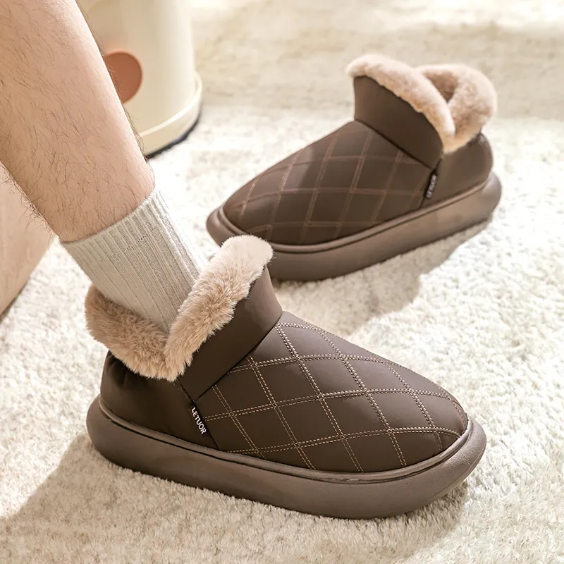 Le Drag Cotton Slippers Light Gray/Light Coffee/Camel/Apricot/Brown-25