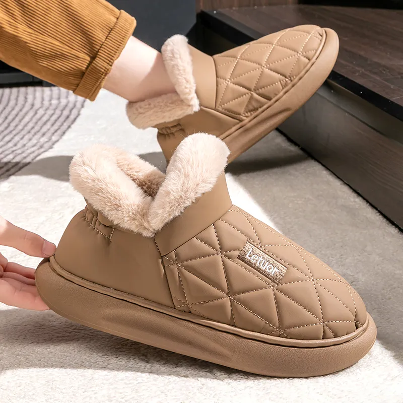 Le Drag Home Slippers Light Gray/Light Coffee/Camel/Apricot/Brown-9