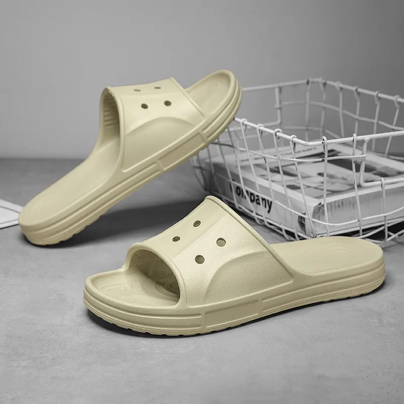Le Drag Home Slippers Black/White/Khaki/Brown-21