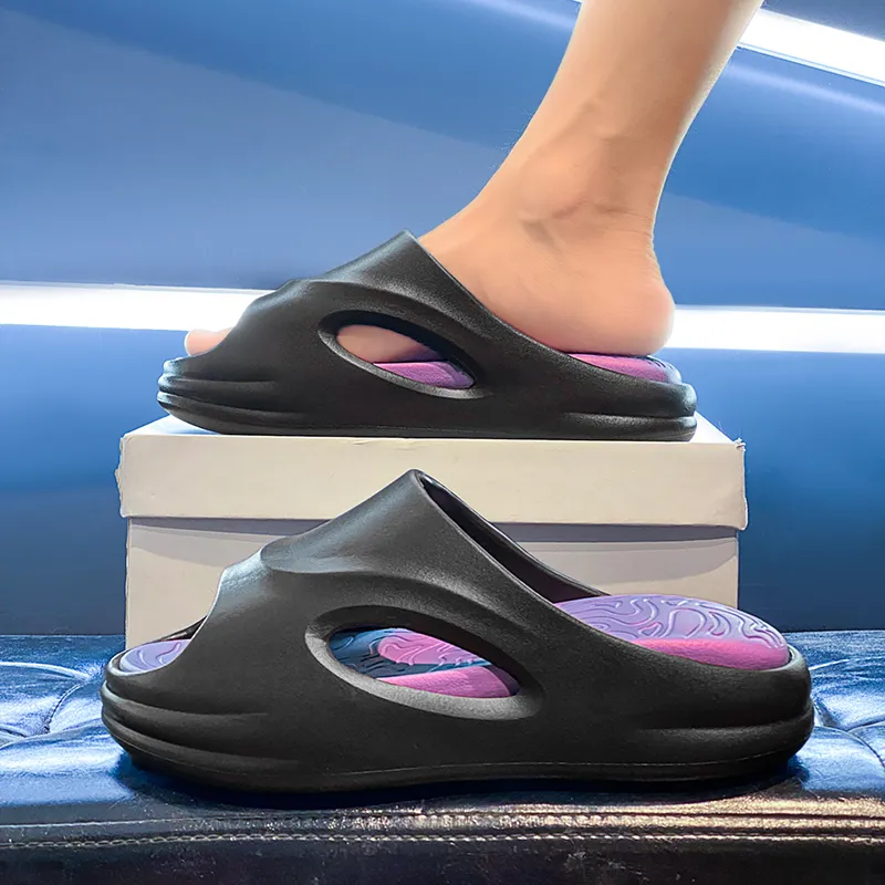 Le Drag Sandal Slippers White Black/Pure Black/Black Purple/Beige Orange-17