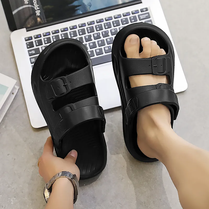 Le Drag Sandal Slippers Light Gray-16