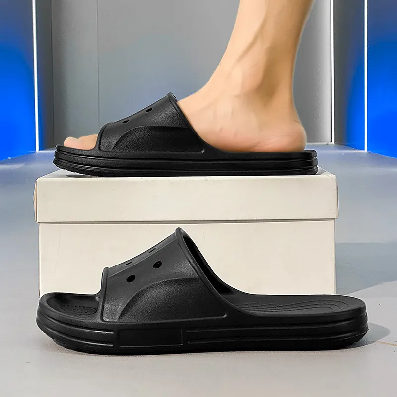Le Drag Home Slippers Black/White/Khaki/Brown-4