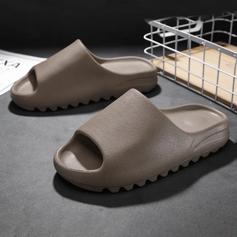 Le Drag Slippers Chocolate/Black Ecru/Desert Green-6