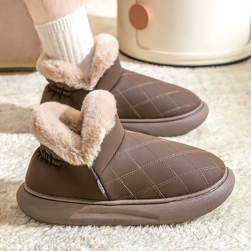 Le Drag Cotton Slippers Light Gray/Light Coffee/Camel/Apricot/Brown-26