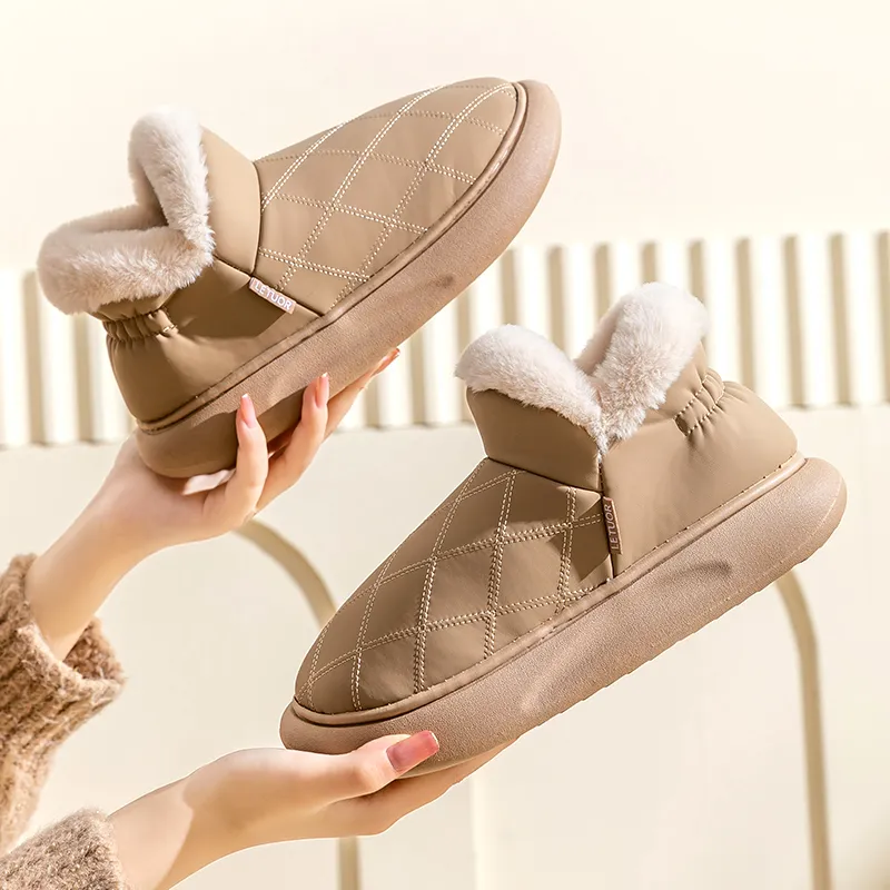Le Drag Cotton Slippers Light Gray/Light Coffee/Camel/Apricot/Brown-20