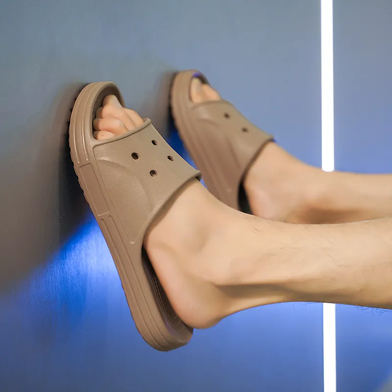 Le Drag Home Slippers Black/White/Khaki/Brown-25