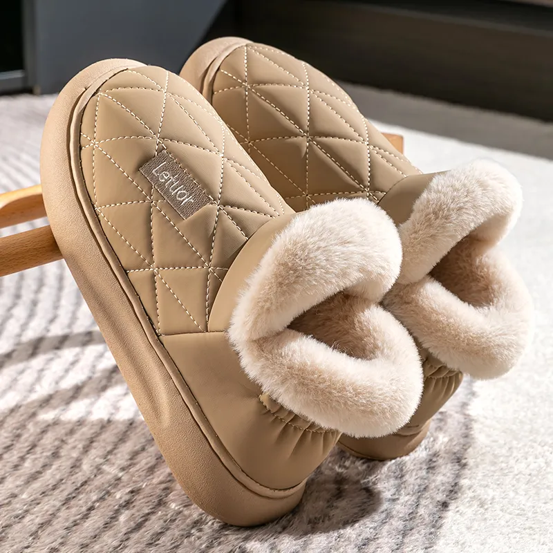 Le Drag Home Slippers Light Gray/Light Coffee/Camel/Apricot/Brown-23