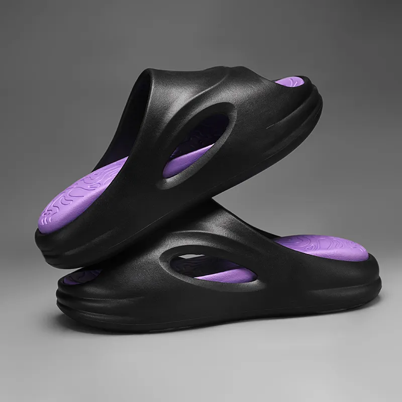 Le Drag Sandal Slippers White Black/Pure Black/Black Purple/Beige Orange-20