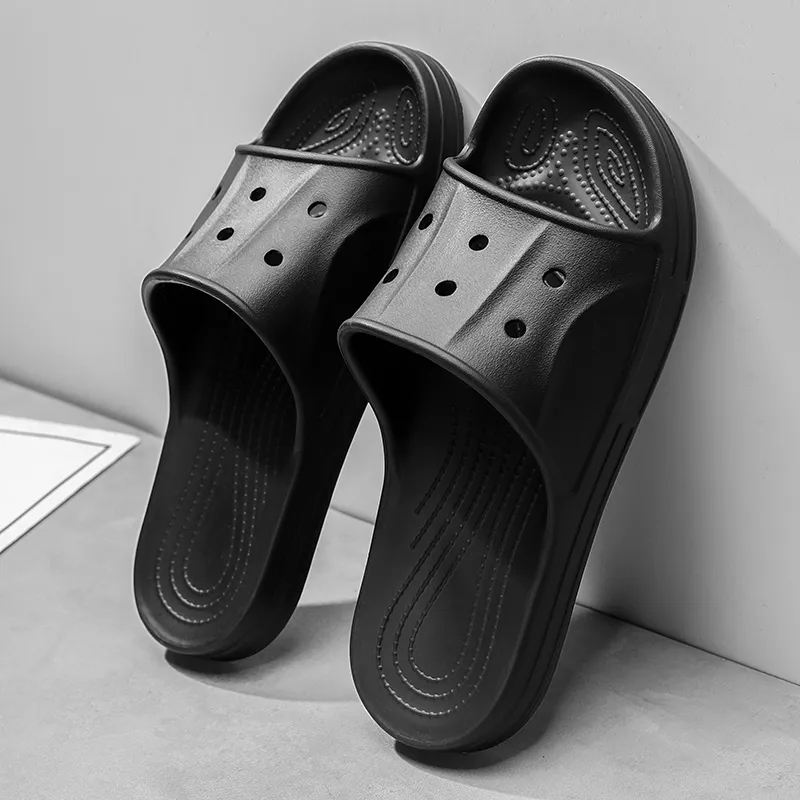 Le Drag Home Slippers Black/White/Khaki/Brown-5