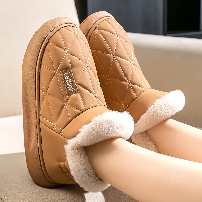 Le Drag Home Slippers Light Gray/Light Coffee/Camel/Apricot/Brown-17