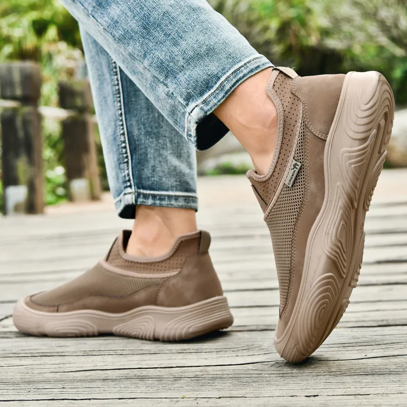Pilot The Camel Slip Resistant And Abrasion Resistant Coverage Low Top Casual Shoes Men's-9